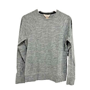 Rag & Bone Camden Heather Gray Hem Cotton Blend Top Pullover Size XS A001442